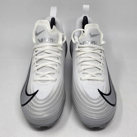 Nike Vapor Speed 3 Men's Size 8 White Silver Football Cleats FB3303-100 New - Picture 7 of 10